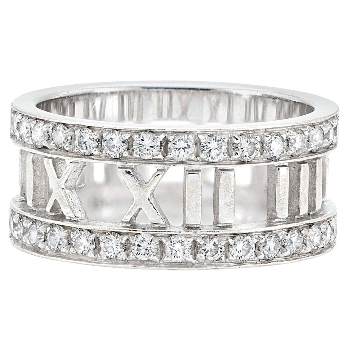 Tiffany Atlas Open Diamond 18K Gold Ring