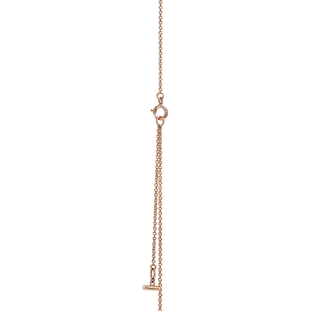 Tiffany Diamond & Turquoise Circle Pendant 18K Gold Necklace