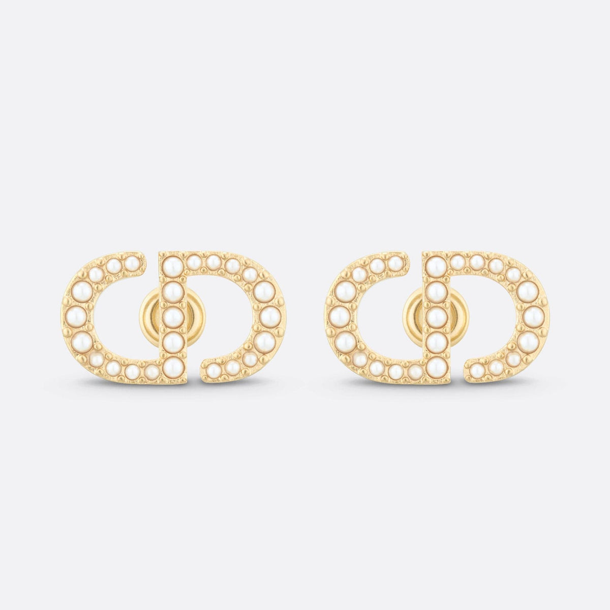 Dior Petit Stud 18K Gold Earrings