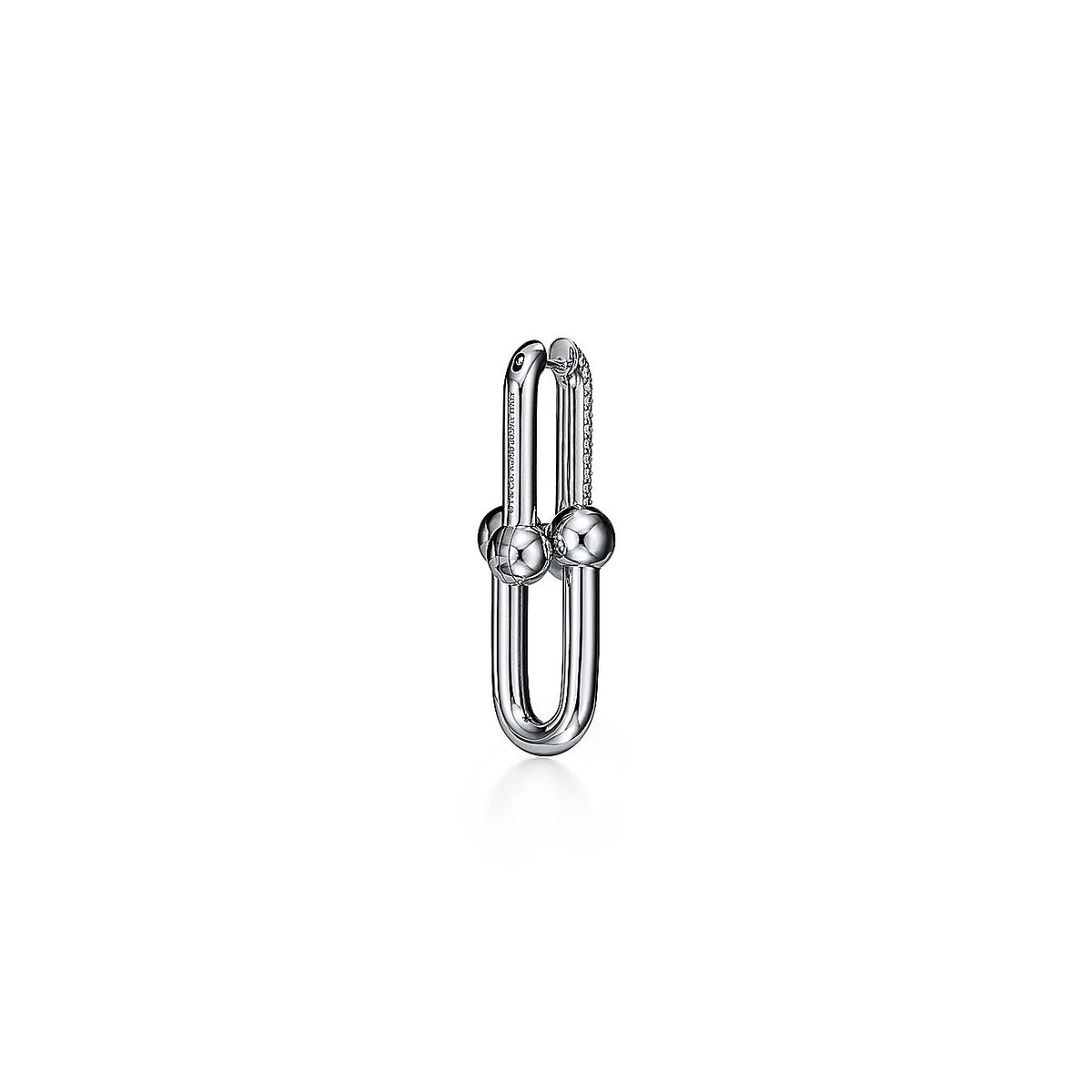 Tiffany HardWear Large Link Diamonds 18K Gold Earrings