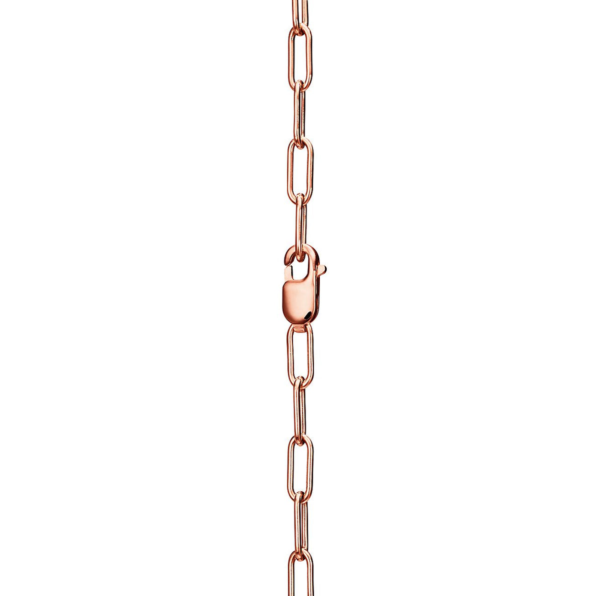 Tiffany Lock Pendant Pave Diamonds 18K Gold Necklace