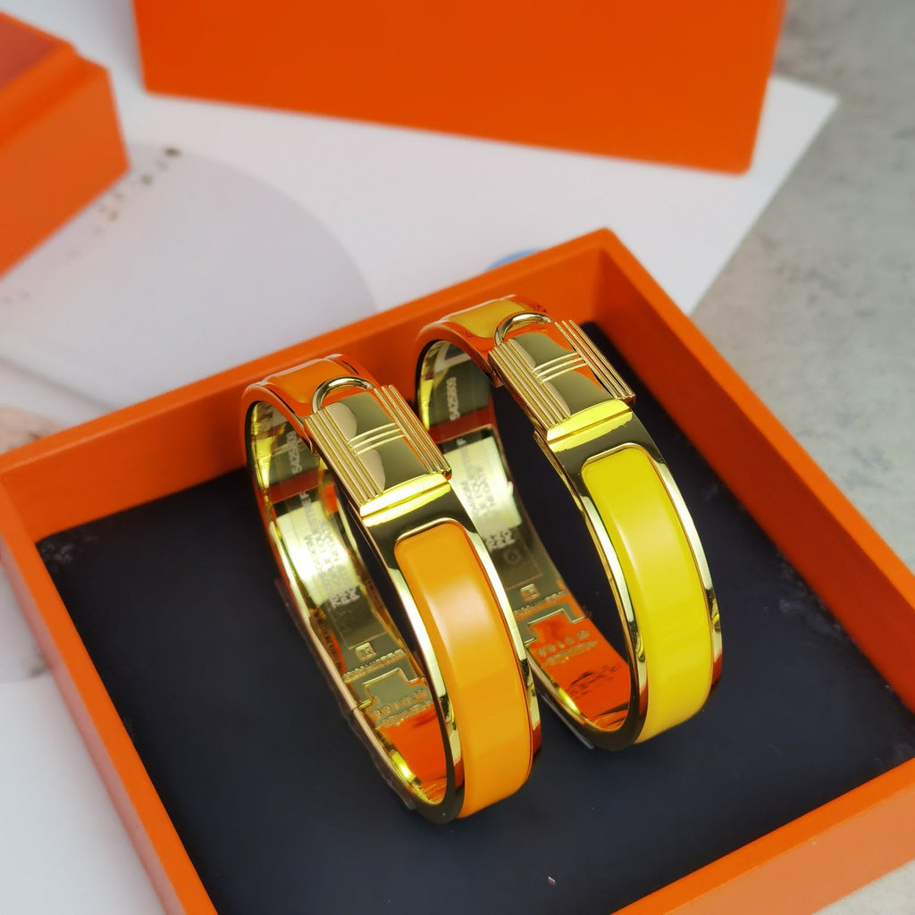 Hermes Clic Cadenas Yellow 18K Gold Bracelet