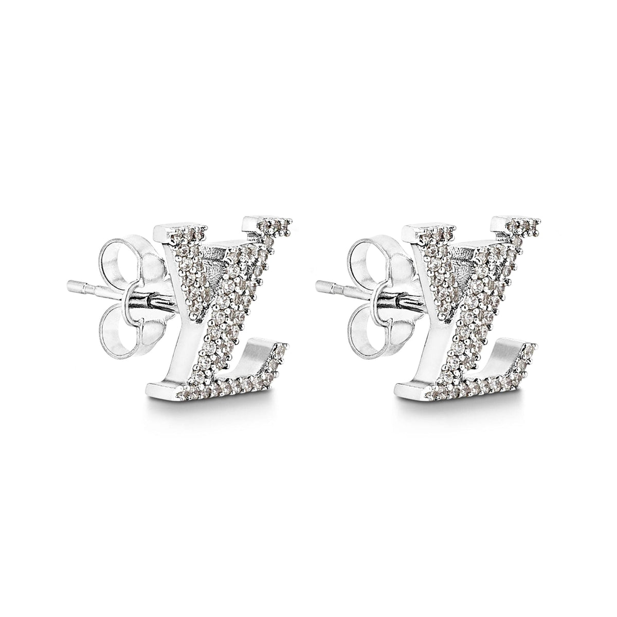 Louis Vuitton Iconic Diamond 18K Gold Earrings