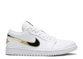 Air Jordan 1 Retro Low 'White Metallic Gold' Sneakers