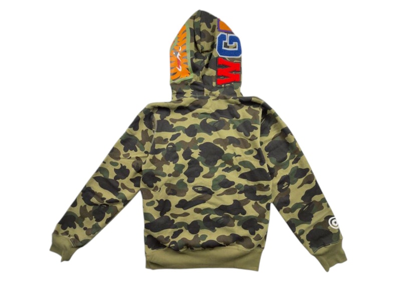BAPE 1st Camo Shark Full Zip Hoodie (FW23) Green