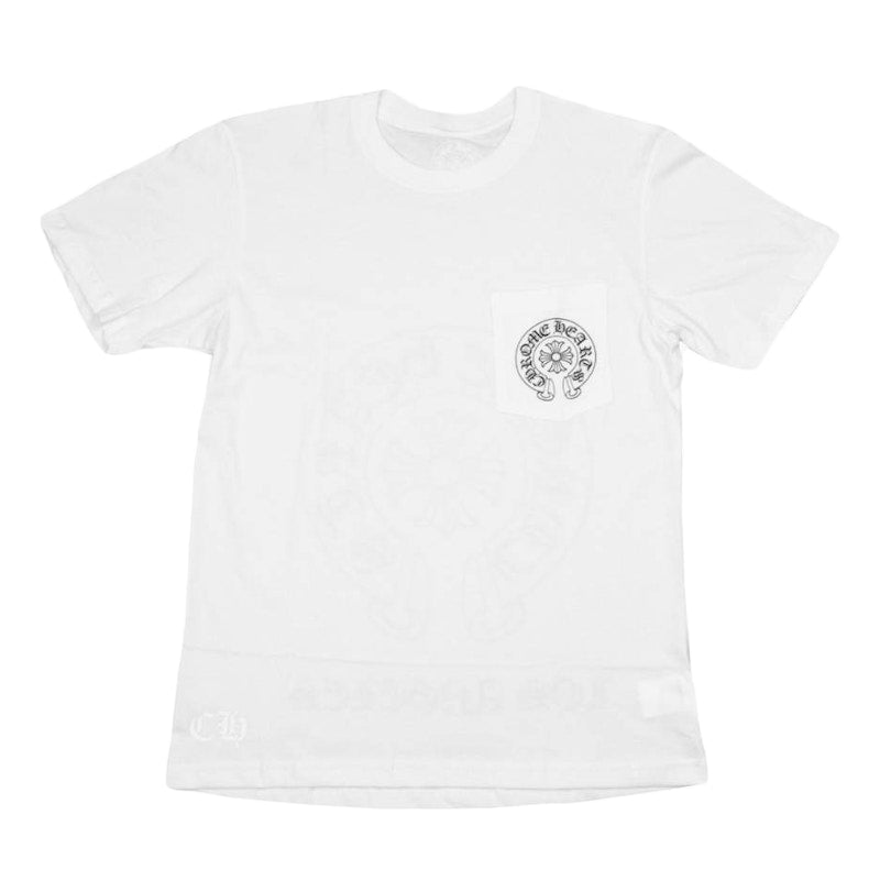 Chrome Hearts Horse Shoe Logo Pocket T-Shirt White
