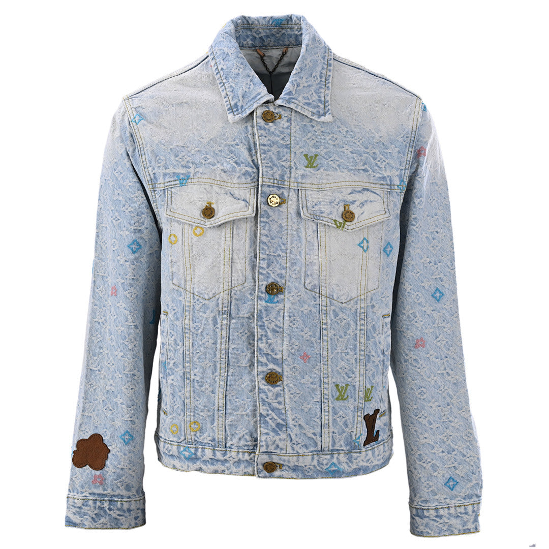 Louis Vuitton x - Collaboration Candy-Embroidered Denim Jacket - product image