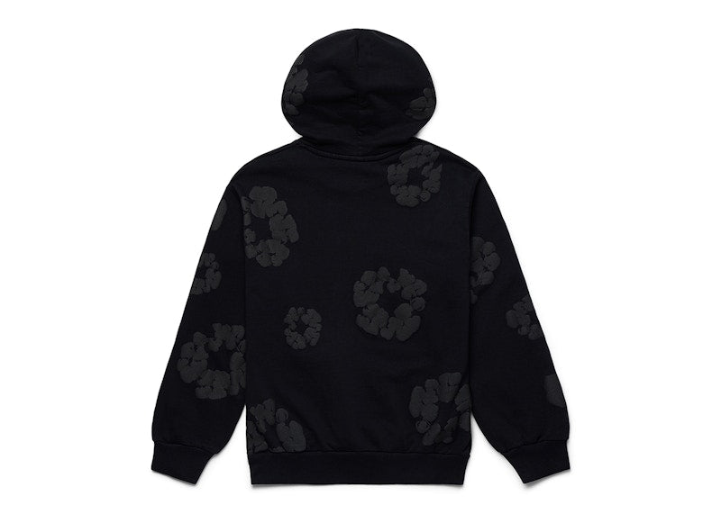 Denim Tears Cotton Wreath Hoodie Black Monochrome