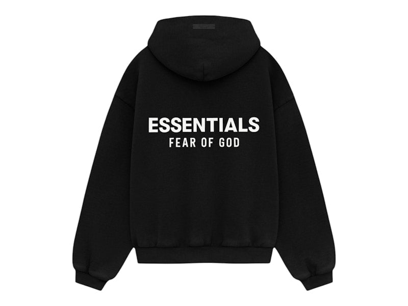 Fear of God Essentials Kids Fleece Hoodie (FW24) Black