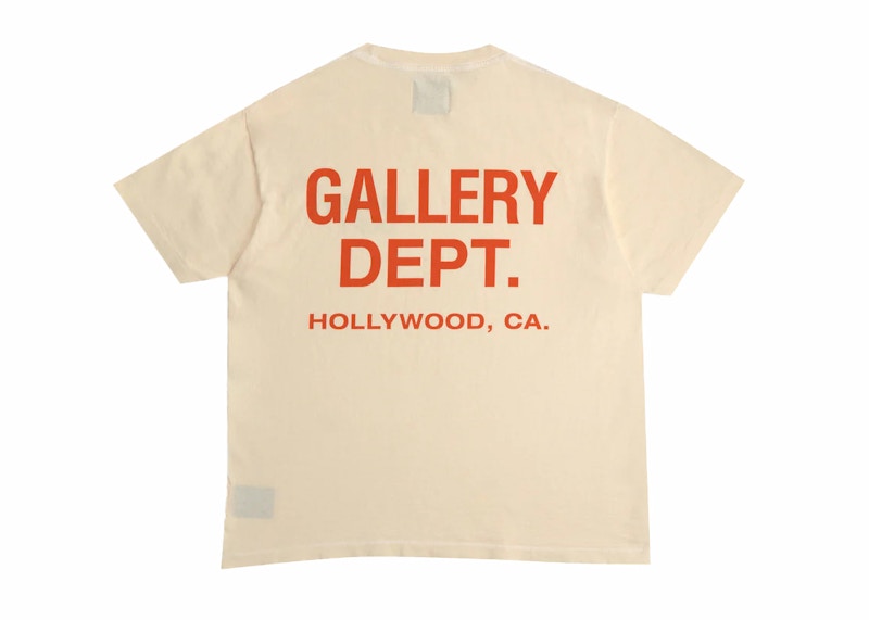 Gallery Dept. Souvenir T-Shirt Cream/Orange