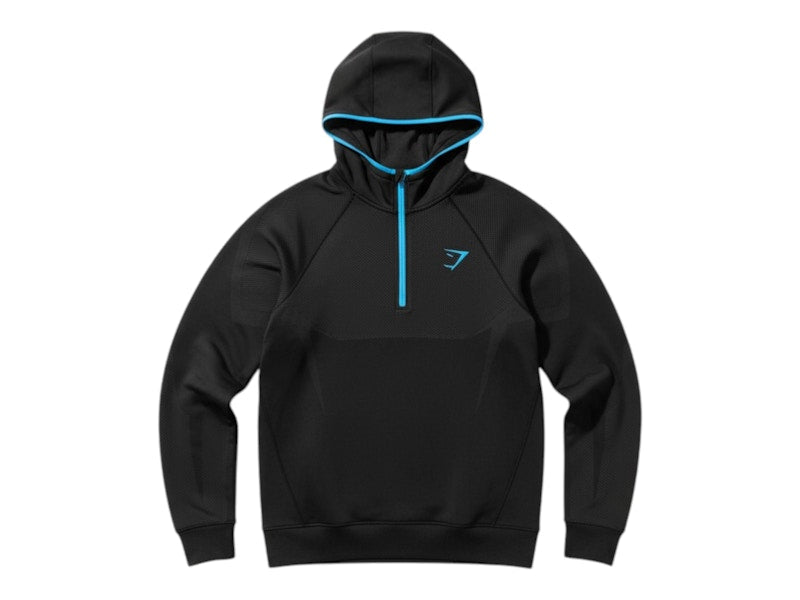 Gymshark Onyx 5.0 Seamless Hoodie Black/Onyx Grey