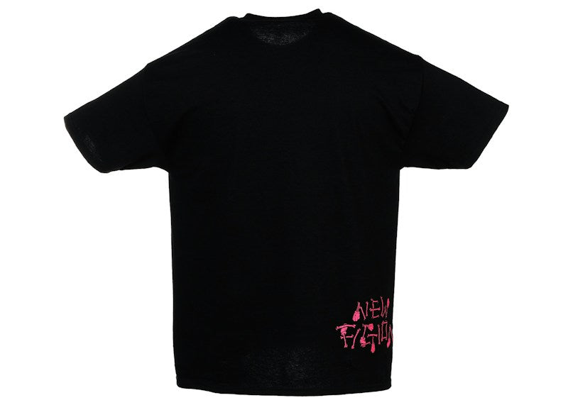 KAWS SKELETON NEW FICTION T-shirt Pink