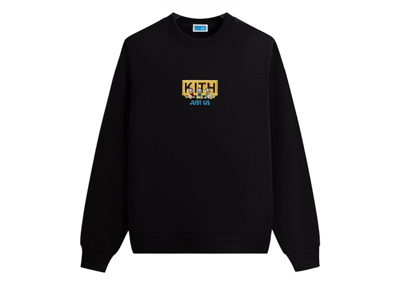 Kith Disney Donald Duck Triplets Vintage Nelson Crewneck Black