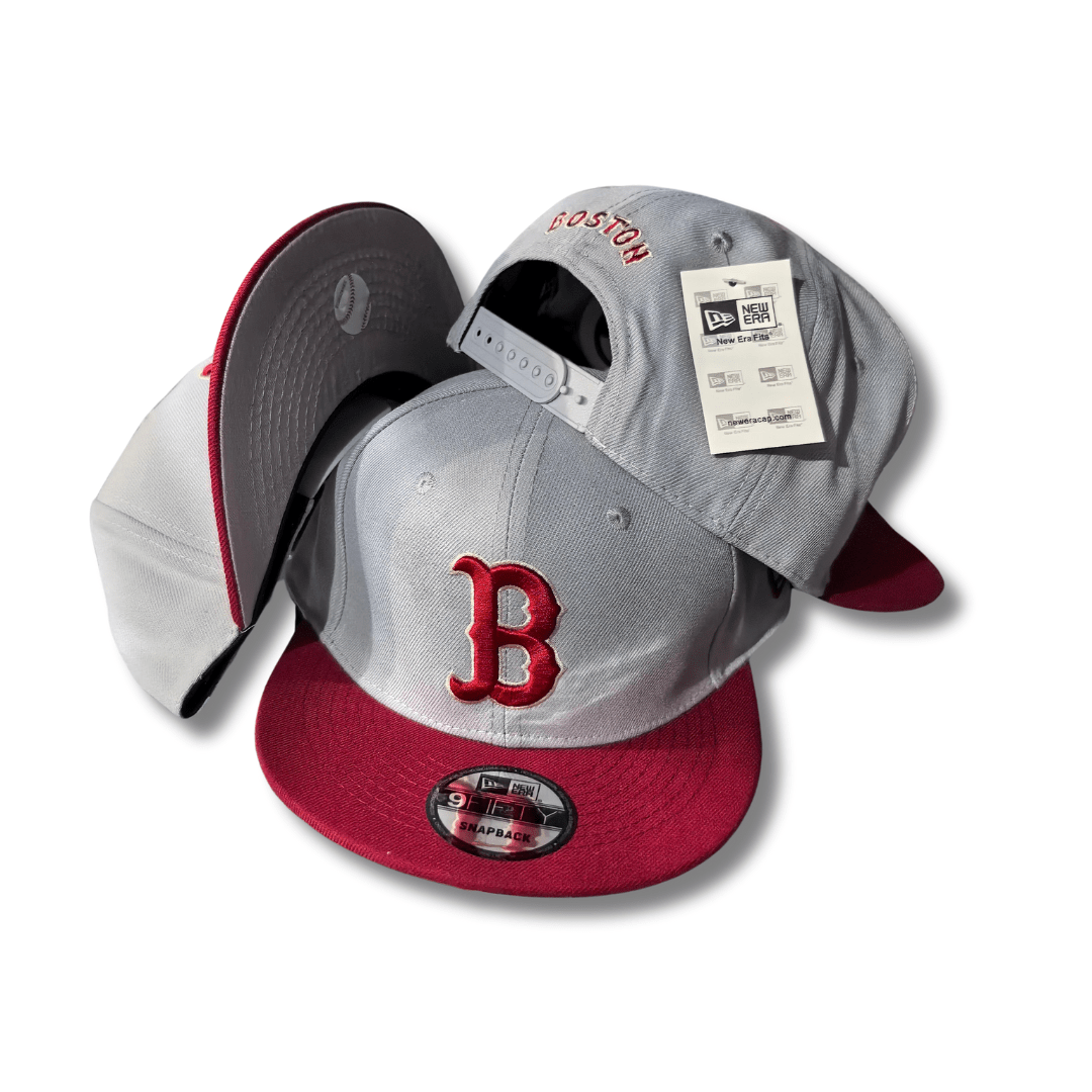 Boston Red Sox White and Red with Embroidered Logo Snapback Cap