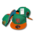 New York Yankees Green and Orange with 1999 Embroidered Side Patch Snapback Cap