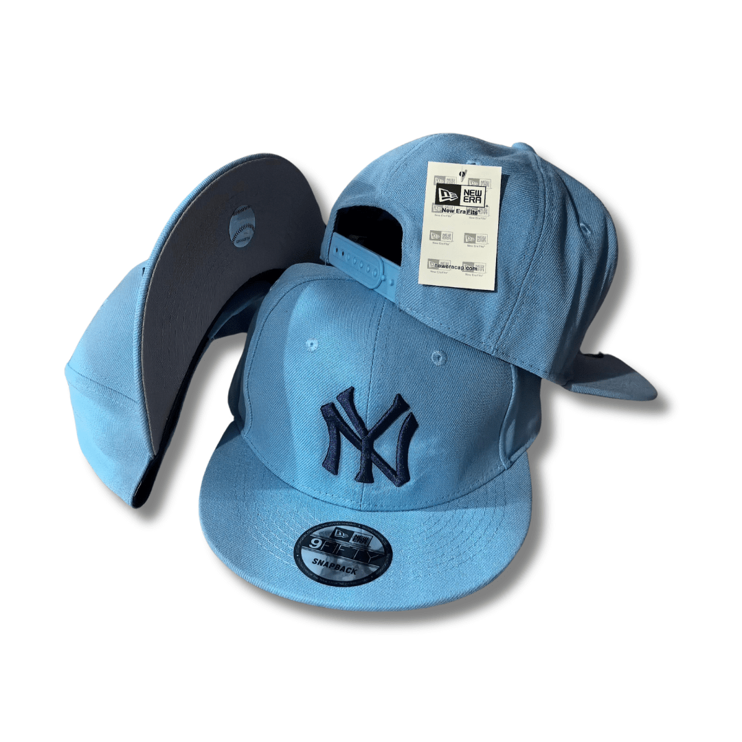 New York Yankees New Era 9FIFTY Light Blue with Navy Logo Snapback Cap