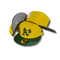 Oakland Athletics 59FIFTY with Green Visor Yellow Cap