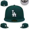 Los Angeles Dodgers Fitted Hat - Forest Green with Contrasting Gray Undervisor