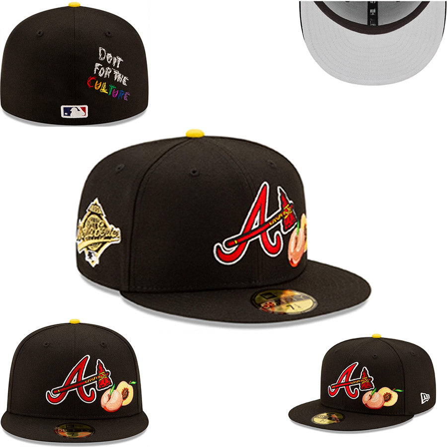 Atlanta Braves "Out For The Culture" World Series Black Fitted Cap