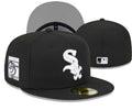 Chicago White Sox 95th Anniversary Fitted Hat - Black with Commemorative Patch