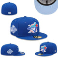 Toronto Blue Jays World Series Fitted Hat with Light Blue Underbrim - Royal Blue