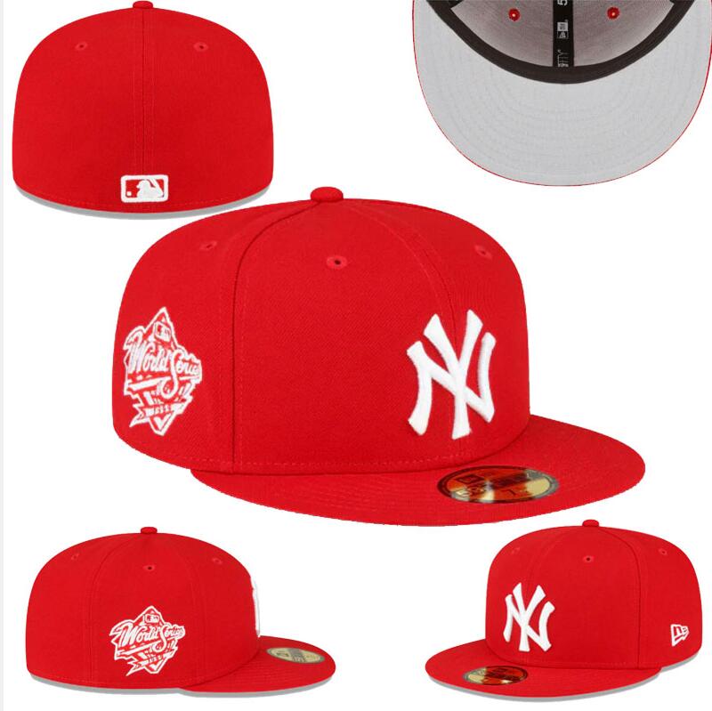 New York Yankees World Series 59FIFTY Hat - Bold Red with White Logo