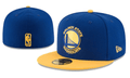 Golden State Warriors NBA Snapback Cap with Embroidered Logo and Yellow Brim - Blue