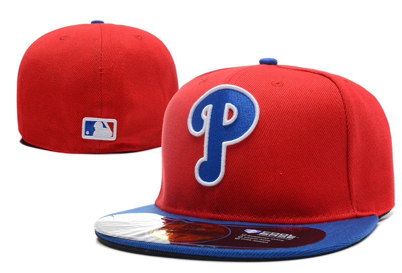 Philadelphia Phillies Red and Blue Fitted Hat - Classic Team Logo