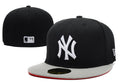 New York Yankees 59FIFTY Hat with Contrast Brim - Black and Gray