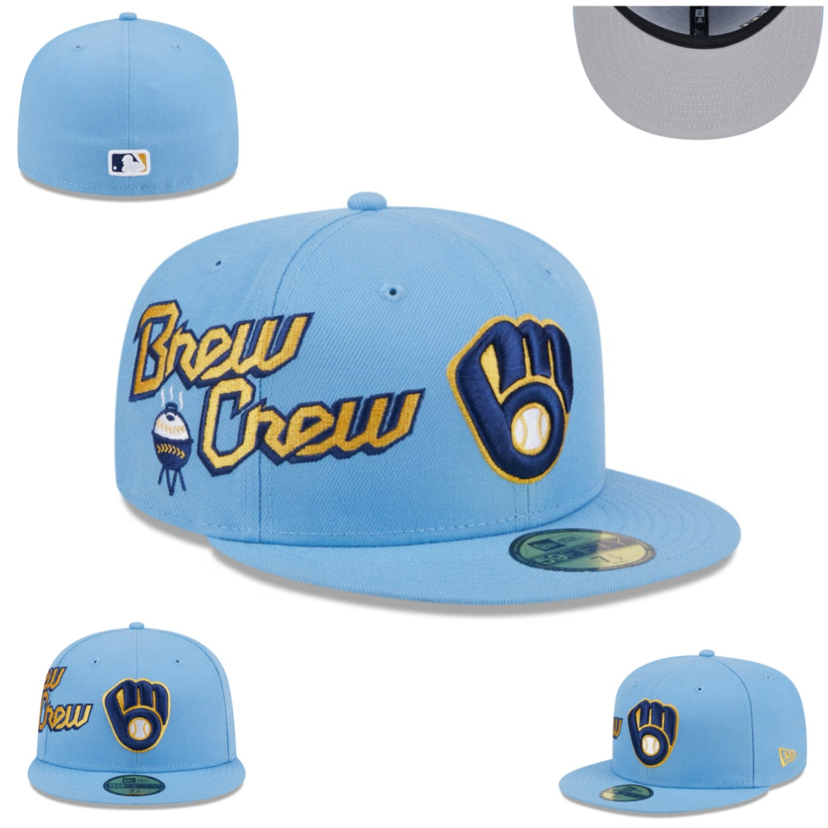 Milwaukee Brewers "Brew Crew" Sky Blue 59FIFTY Cap