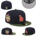 Los Angeles Dodgers Royal Blue Fitted Cap with Classic "D" and "LA" Logo