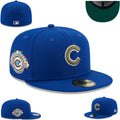 Chicago Cubs Centennial Edition Royal Blue Baseball Hat - Wrigley Field 100-Year Anniversary Fitted