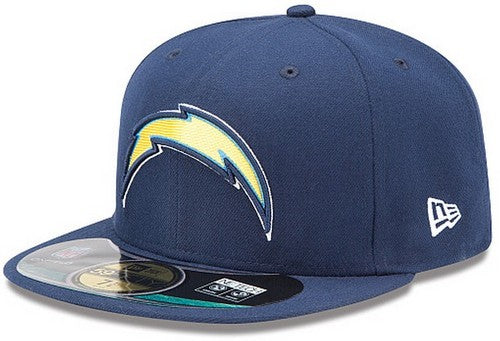 Los Angeles Chargers NFL Fitted Hat with Lightning Bolt Logo - Classic Navy