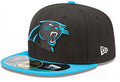 Carolina Panthers NFL Fitted Hat with Blue Brim - Black and Blue