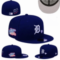Detroit Tigers World Series 1984 Fitted Hat with Heart Accent - Navy Blue