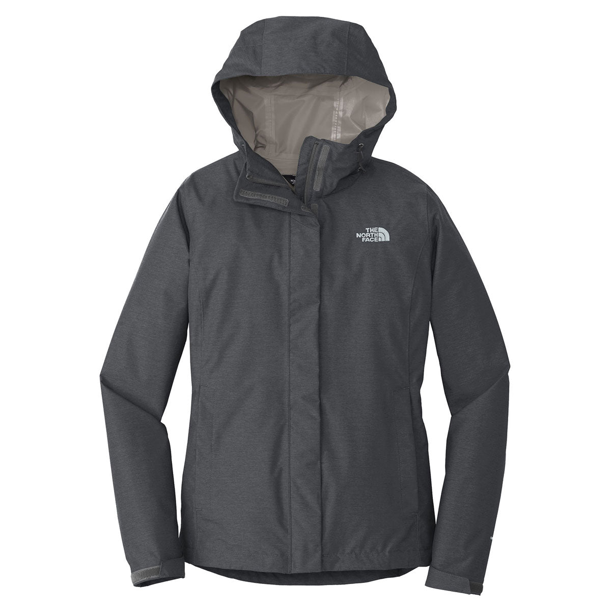 The North Face Women's Dark Grey Heather DryVent Rain Jacket