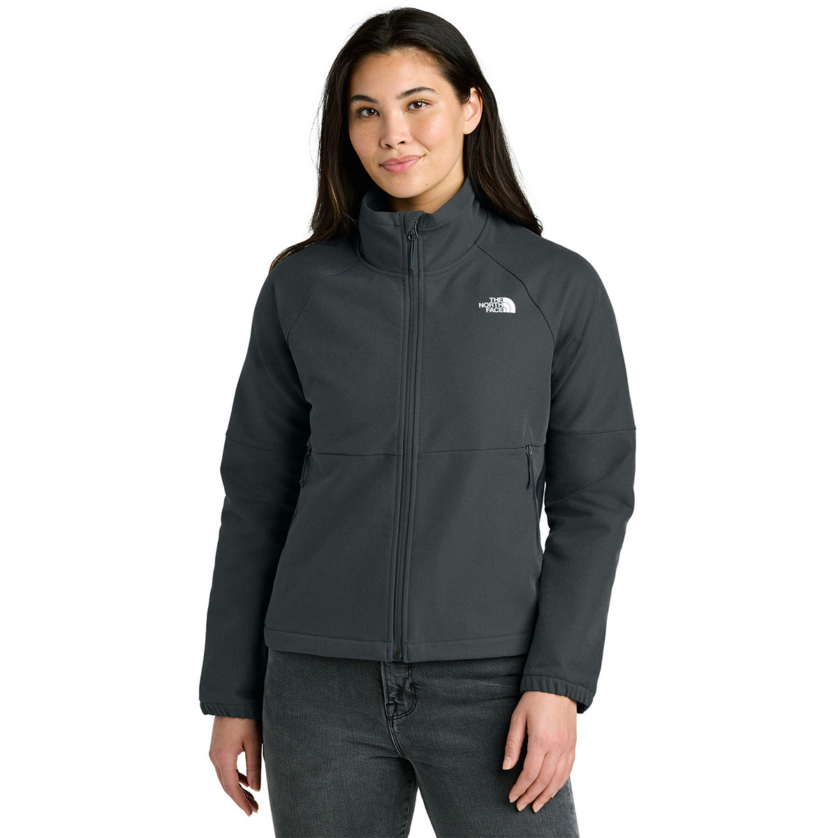 The North Face Women's Asphalt Grey Dark Heather Barr Lake Softshell Jacket