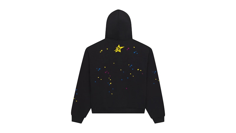 Sp5der Punk V2 Zip Up Hoodie Black
