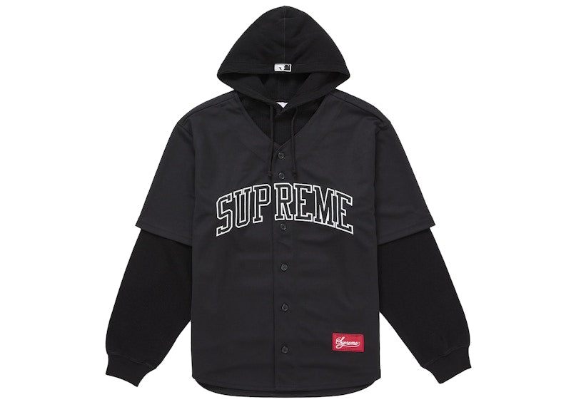 Supreme Chicago White Sox Hooded Baseball Jersey Black