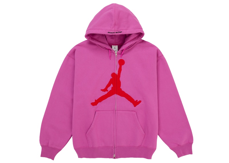 Supreme Jordan Hooded Sweatshirt (SS26) Pink