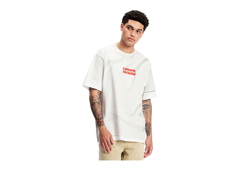 Supreme MM6 Maison Margiela Box Logo Tee White