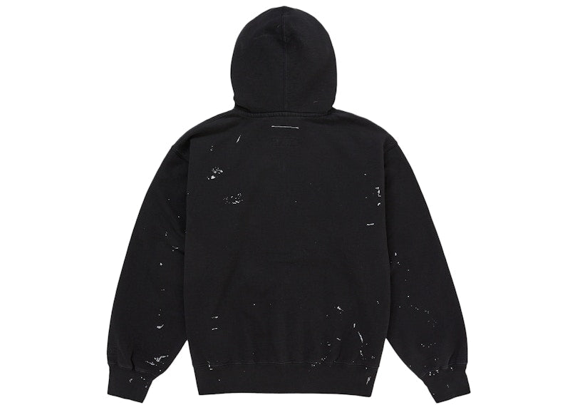 Supreme MM6 Maison Margiela Box Logo Zip Up Hooded Sweatshirt Black