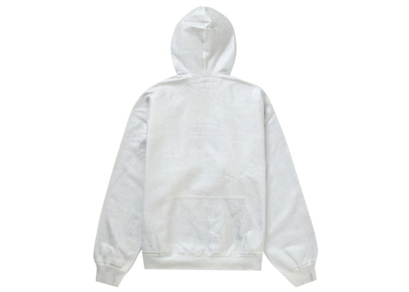 Supreme MM6 Maison Margiela Foil Box Logo Hooded Sweatshirt White