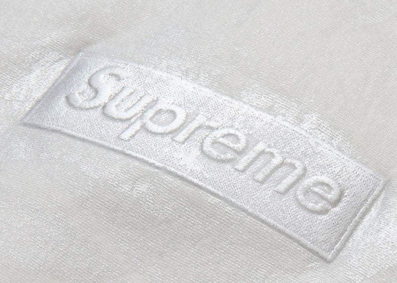 Supreme MM6 Maison Margiela Foil Box Logo Hooded Sweatshirt White
