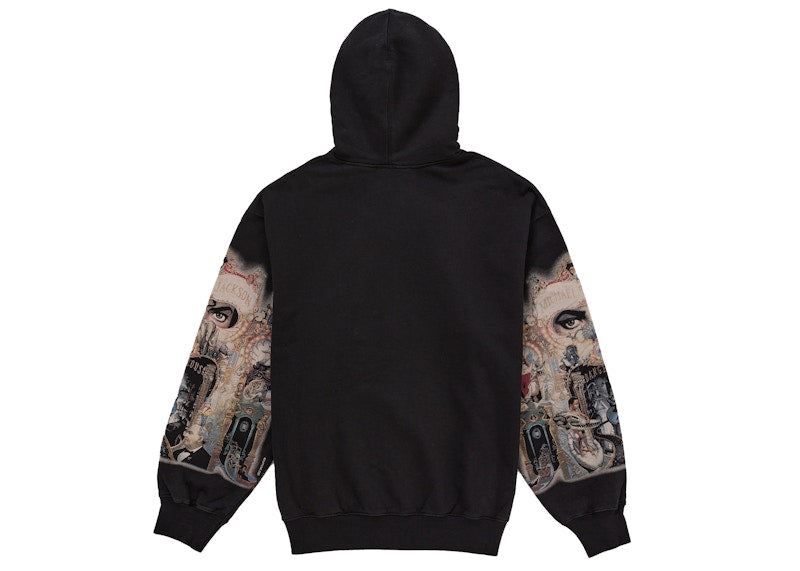 Supreme Michael Jackson Dangerous Zip Up Hooded Sweatshirt Black