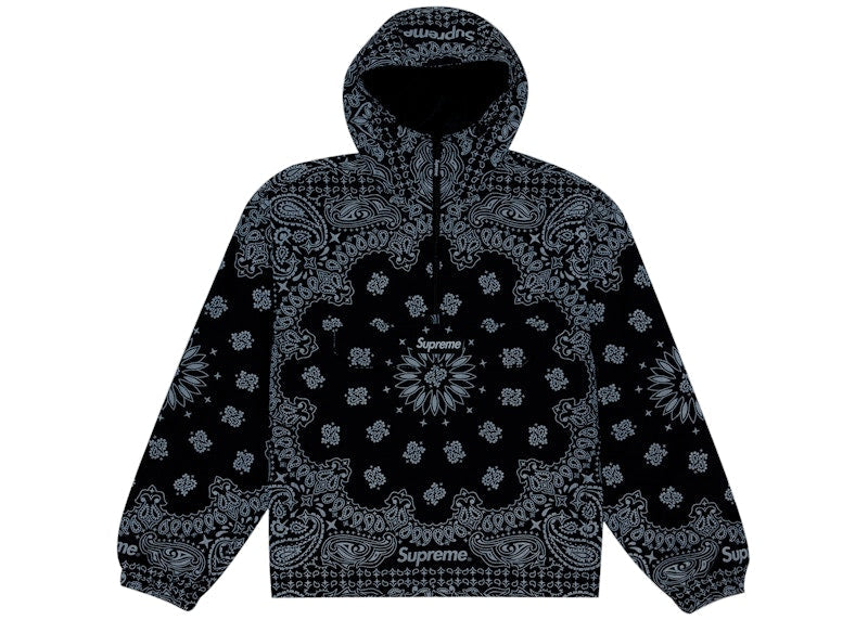 Supreme Reflective Bandana Anorak Black