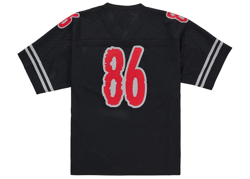 Supreme Reflective Football Jersey Black
