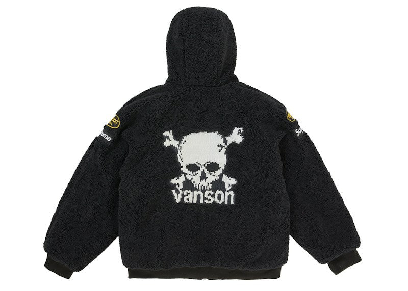 Supreme Vanson Leathers Reversible Quilted Hooded Jacket