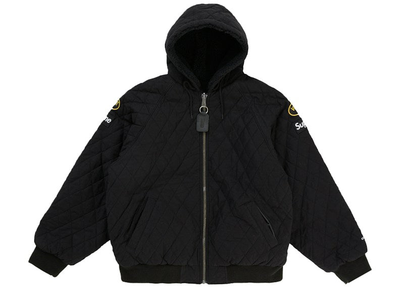 Supreme Vanson Leathers Reversible Quilted Hooded Jacket