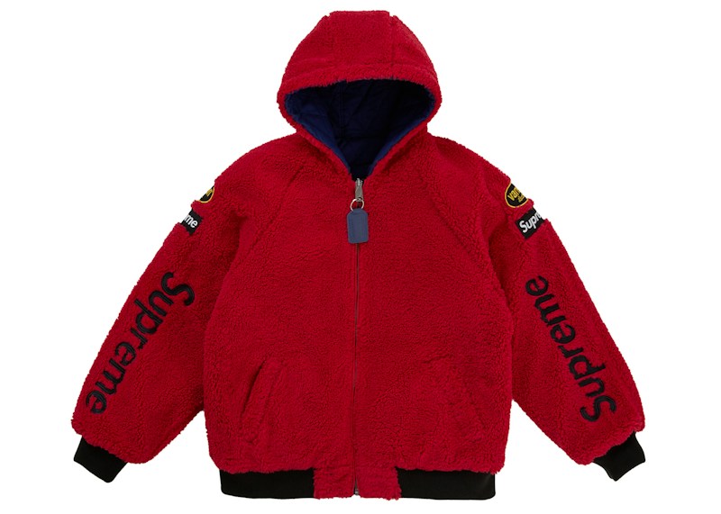 Supreme Vanson Leathers Reversible Quilted Hooded Jacket